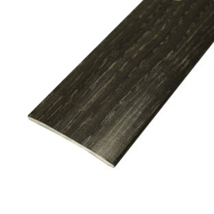 Black 37mm Self-Adhesive Flat Door Bar