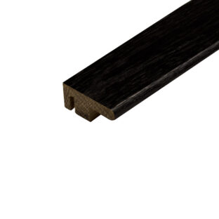 Carbon Black Solid Wood End Profile