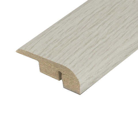 White Brushed Laminate End Profile