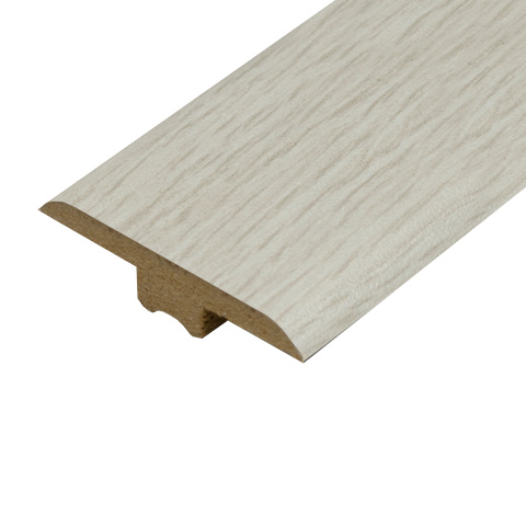 White Brushed Laminate T Profile