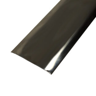 Polished Steel Flat Door Bar 37mm Self-Adhesive