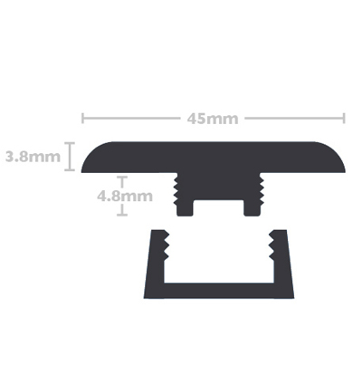 Excel Classic Hoxton Pebble T Profile